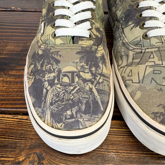 Vans x Star Wars Authentic Boba Fett Camo Sneakers – Men’s Size 11 - Picture 4 of 10